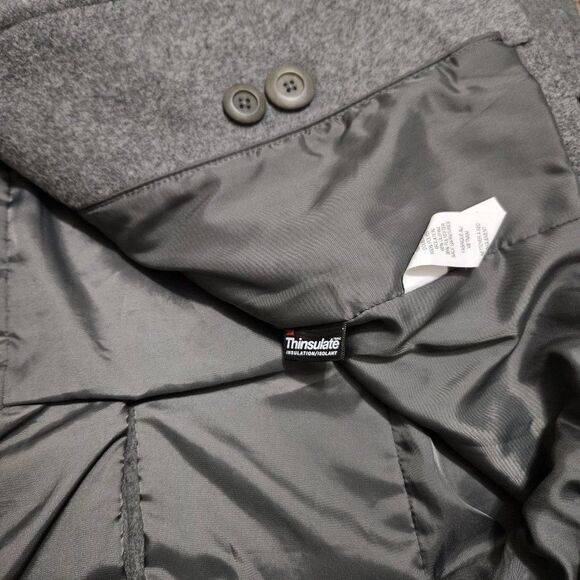 READ Ralph Ralph Lauren Wool Cashmere Coat Black Double Breasted Men's Size 42R - Picture 11 of 16